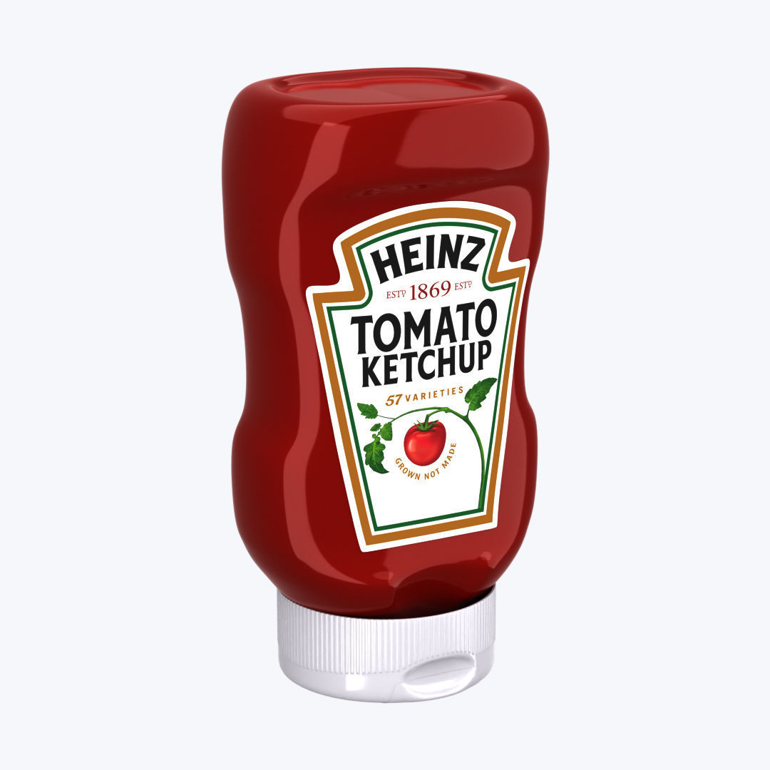 ketchup Bottle - Heinz Tomato Sauce  3D model_4