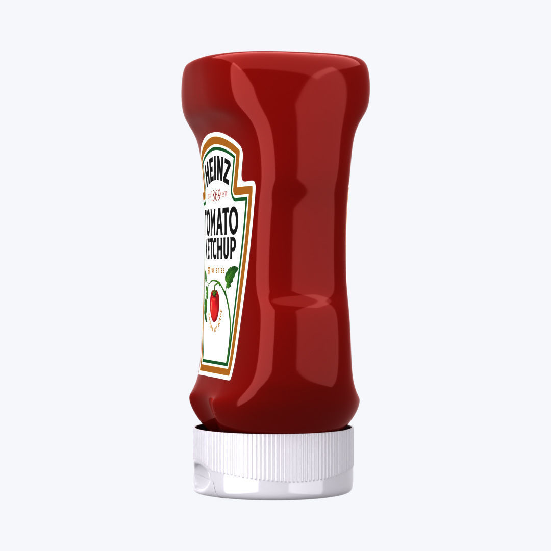 ketchup Bottle - Heinz Tomato Sauce  3D model_9