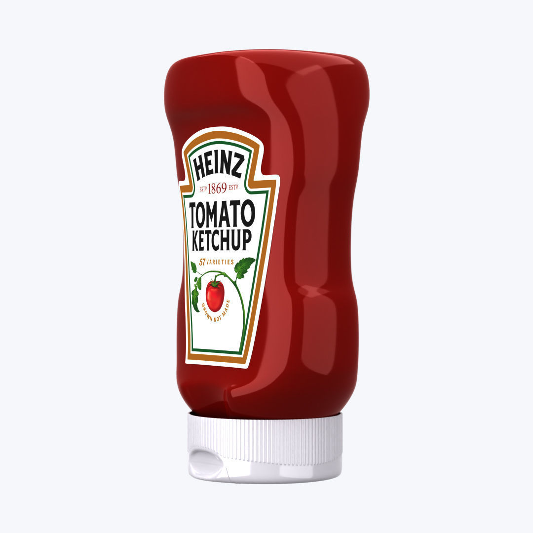 ketchup Bottle - Heinz Tomato Sauce  3D model_8