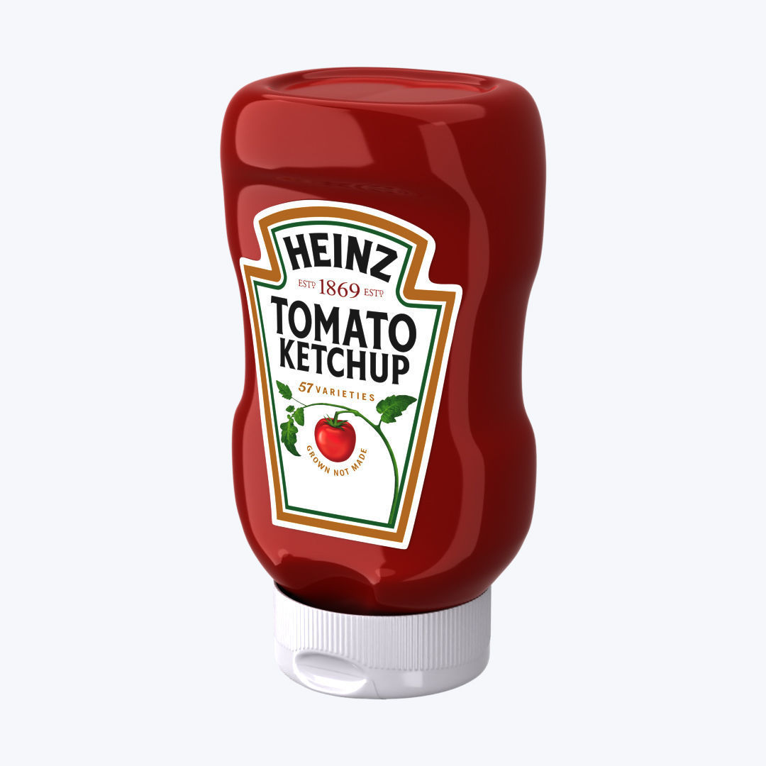 ketchup Bottle - Heinz Tomato Sauce  3D model_5