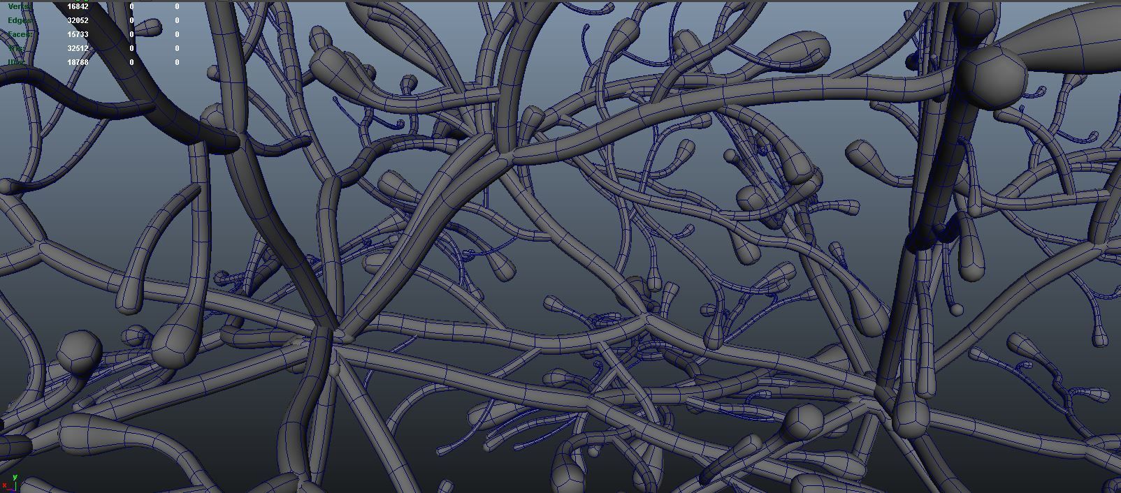 dictyota glowing plant 3D model_14