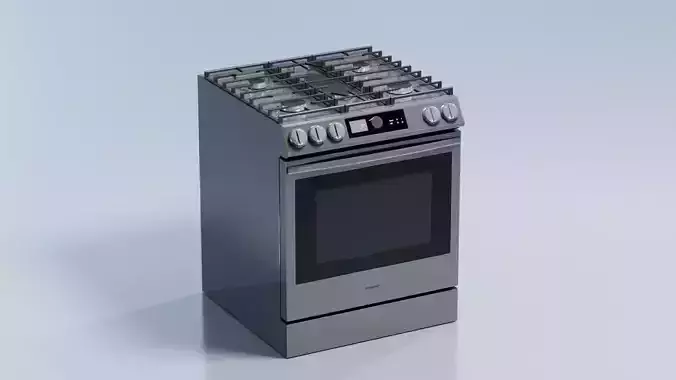 Smart Gas Range with Smart Dial and Air Fry in