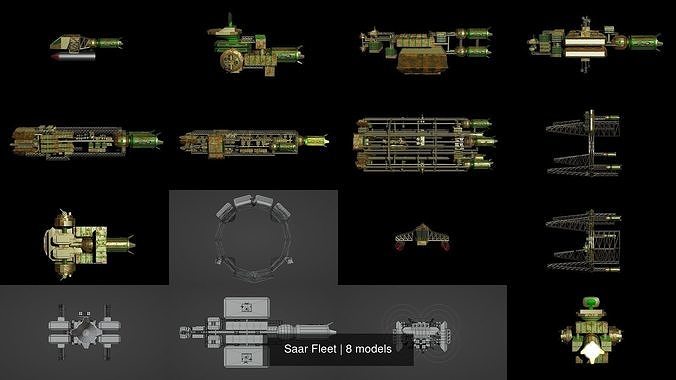 Saar Fleet 3D Model Collection
