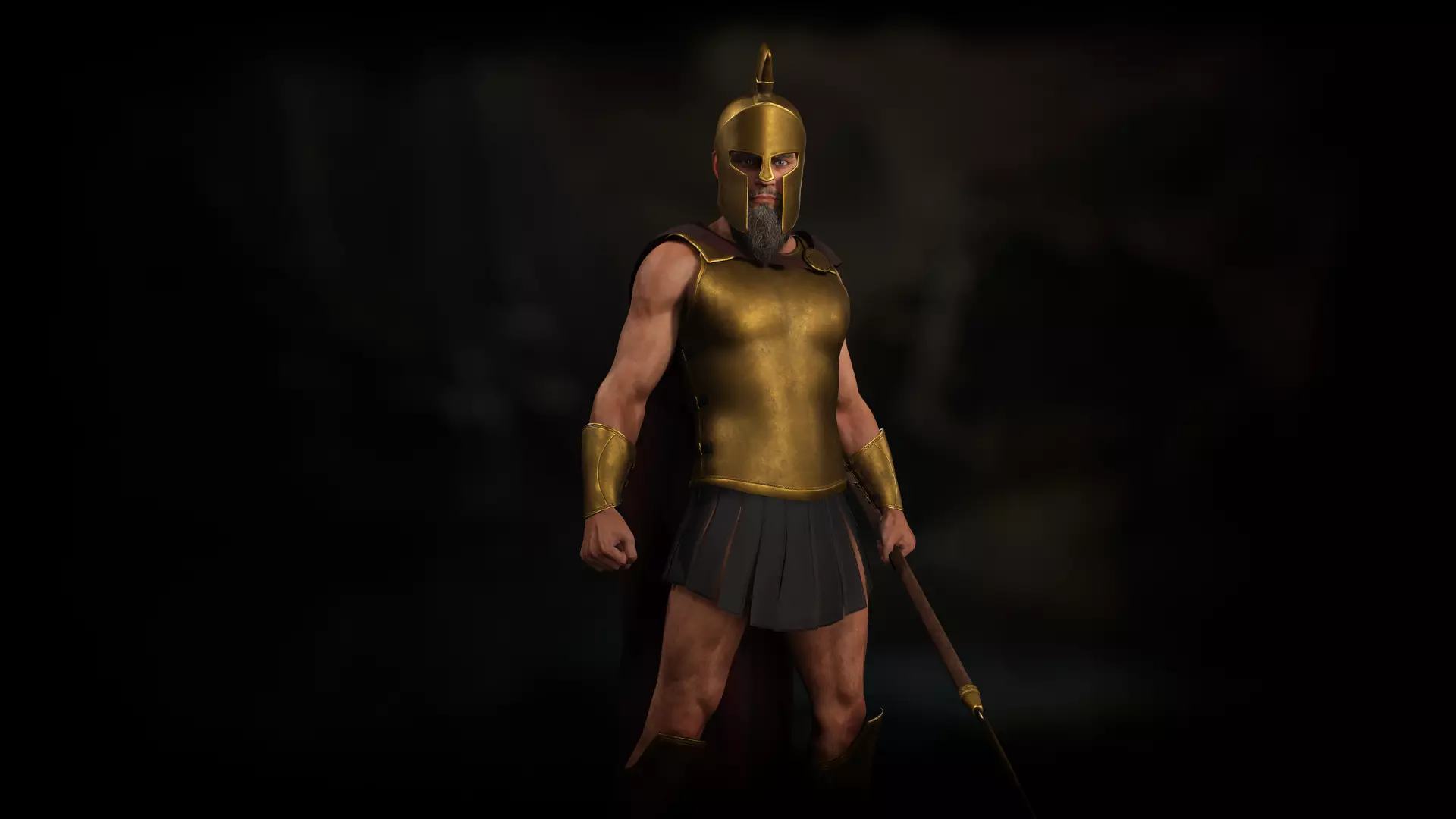 Greek God of War - Fantasy Armor Free low-poly 3D model