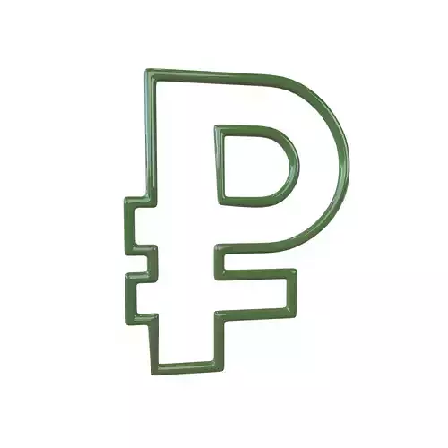 Neon Ruble Symbol v1 003