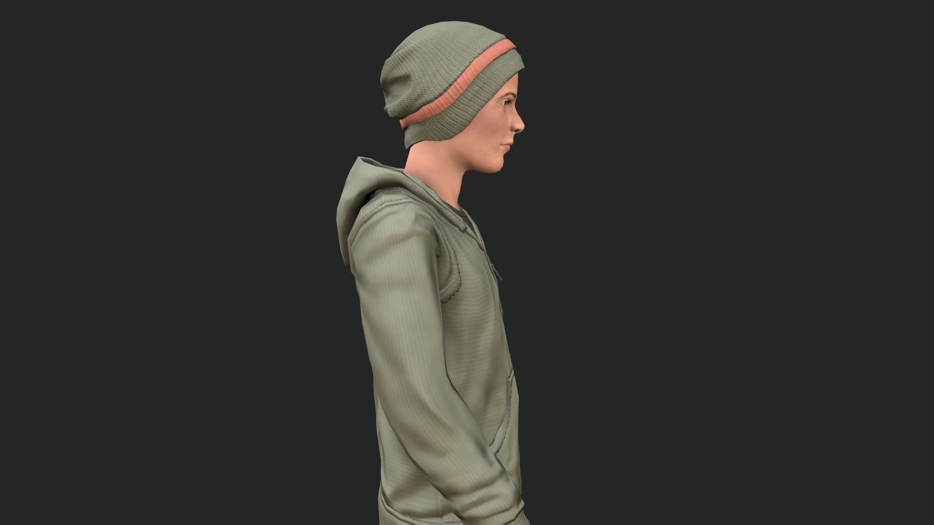 Cool Boy - Game Ready Low-poly 3D model_6