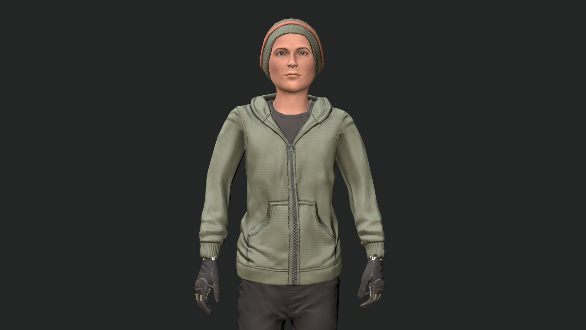 Cool Boy - Game Ready Low-poly 3D model_3
