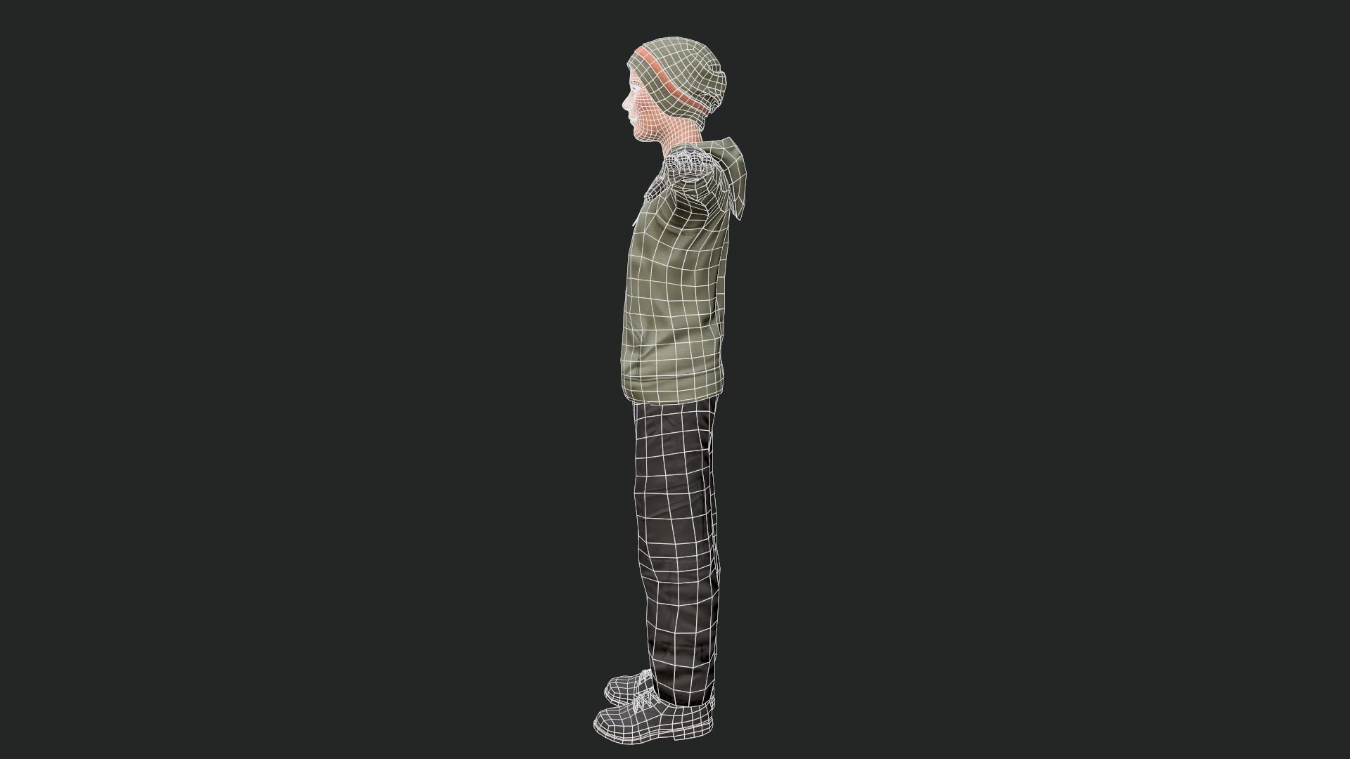 Cool Boy - Game Ready Low-poly 3D model_24