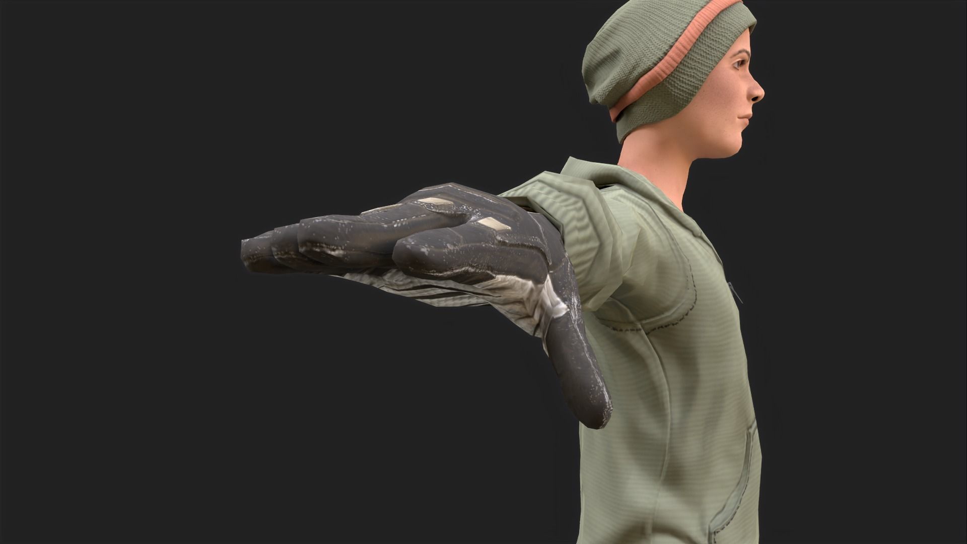 Cool Boy - Game Ready Low-poly 3D model_14