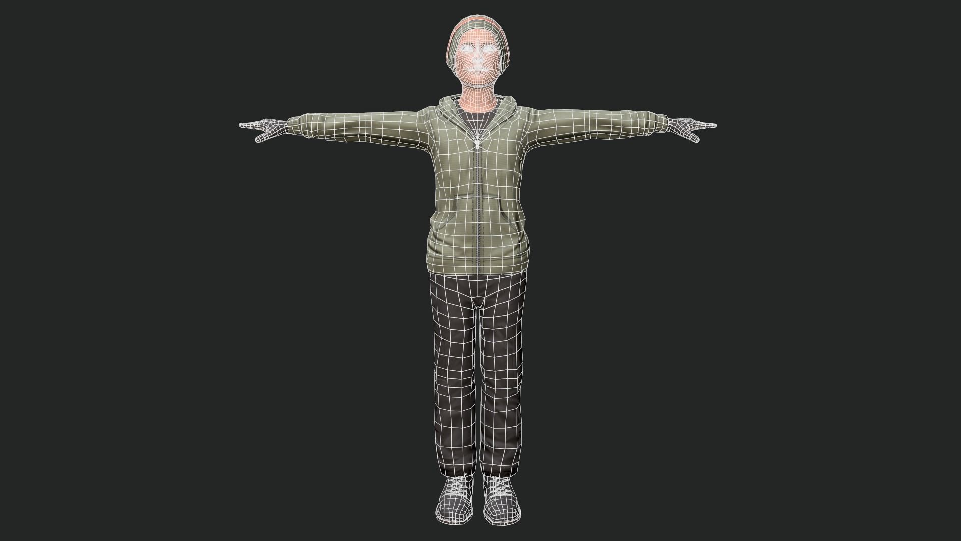 Cool Boy - Game Ready Low-poly 3D model_23