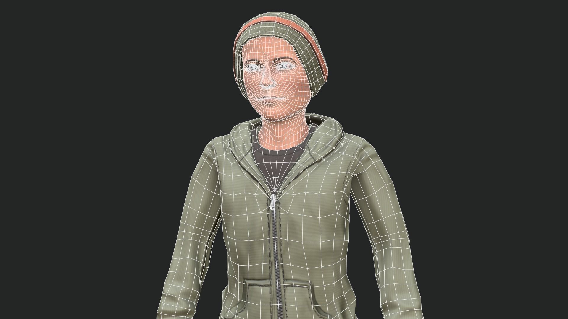 Cool Boy - Game Ready Low-poly 3D model_21