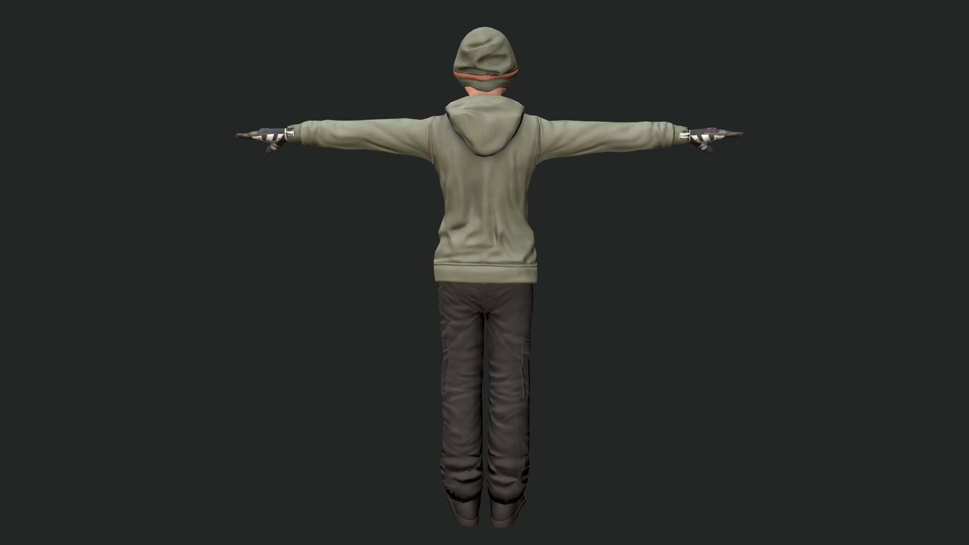 Cool Boy - Game Ready Low-poly 3D model_10