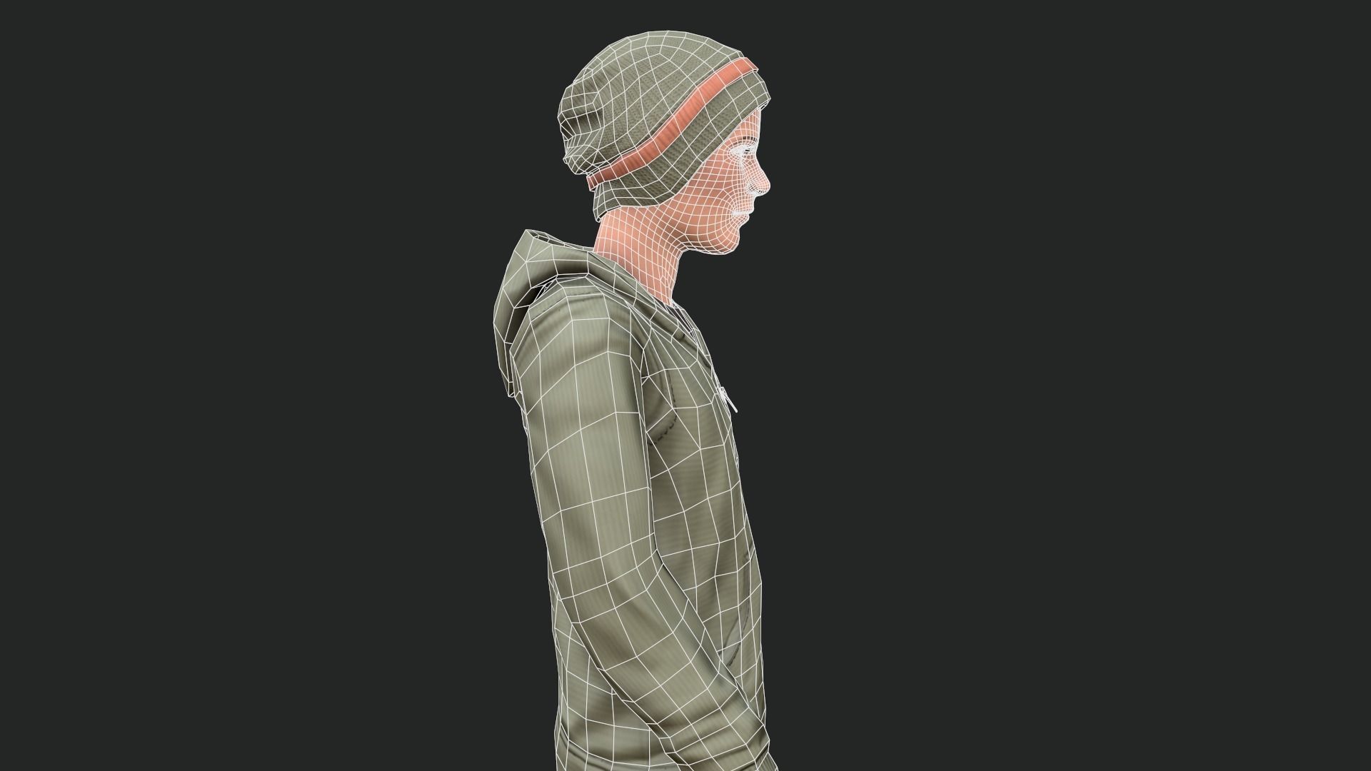 Cool Boy - Game Ready Low-poly 3D model_19
