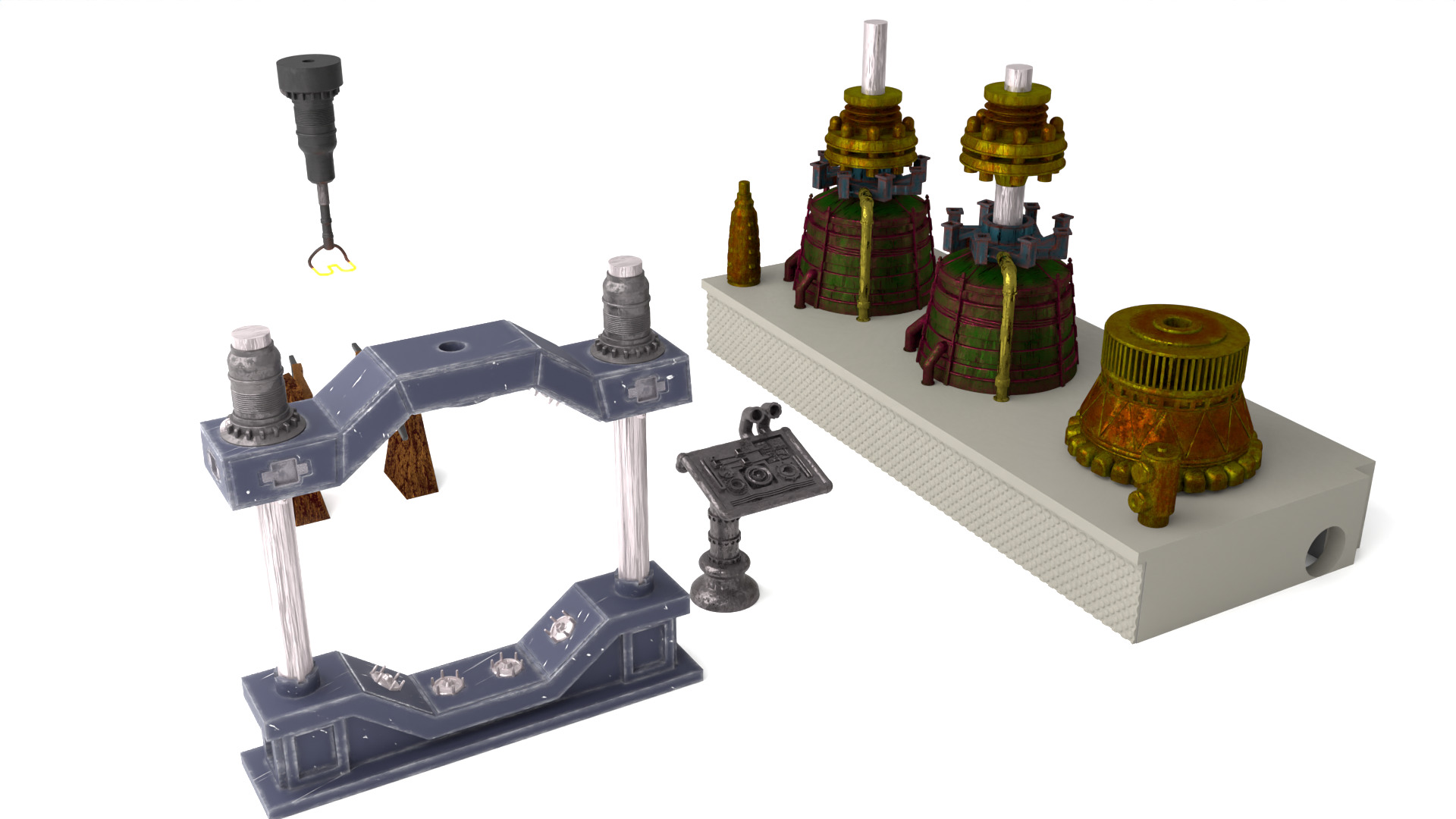 Jabbas Throne Room - Set 8a - Boiler Room Attributes 1-12 scale 3D print model_3