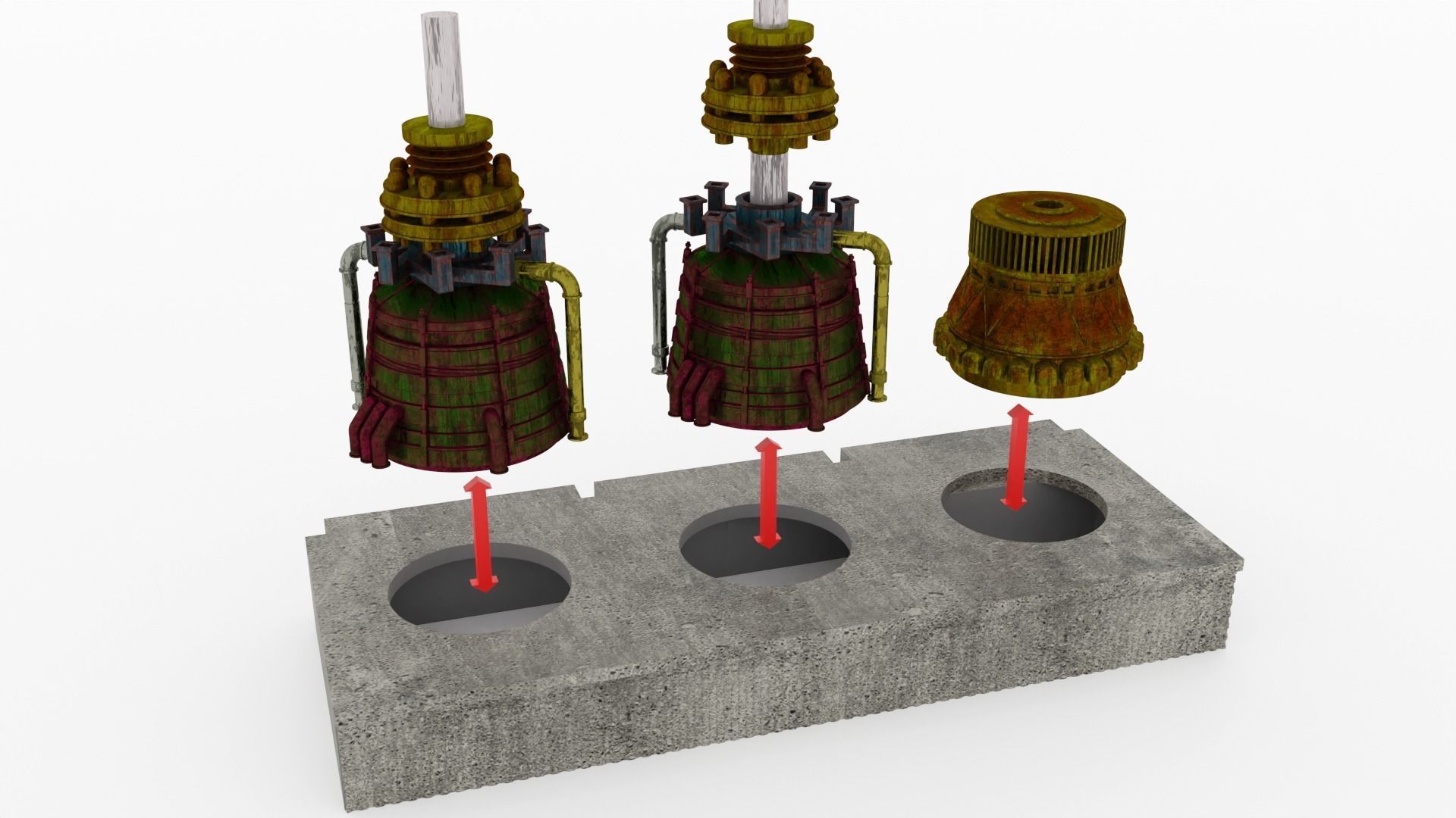 Jabbas Throne Room - Set 8a - Boiler Room Attributes 1-12 scale 3D print model_28