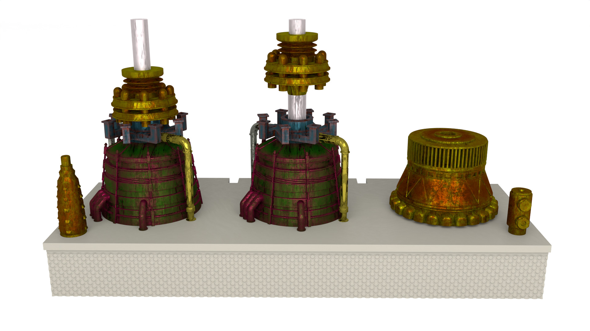 Jabbas Throne Room - Set 8a - Boiler Room Attributes 1-12 scale 3D print model_7