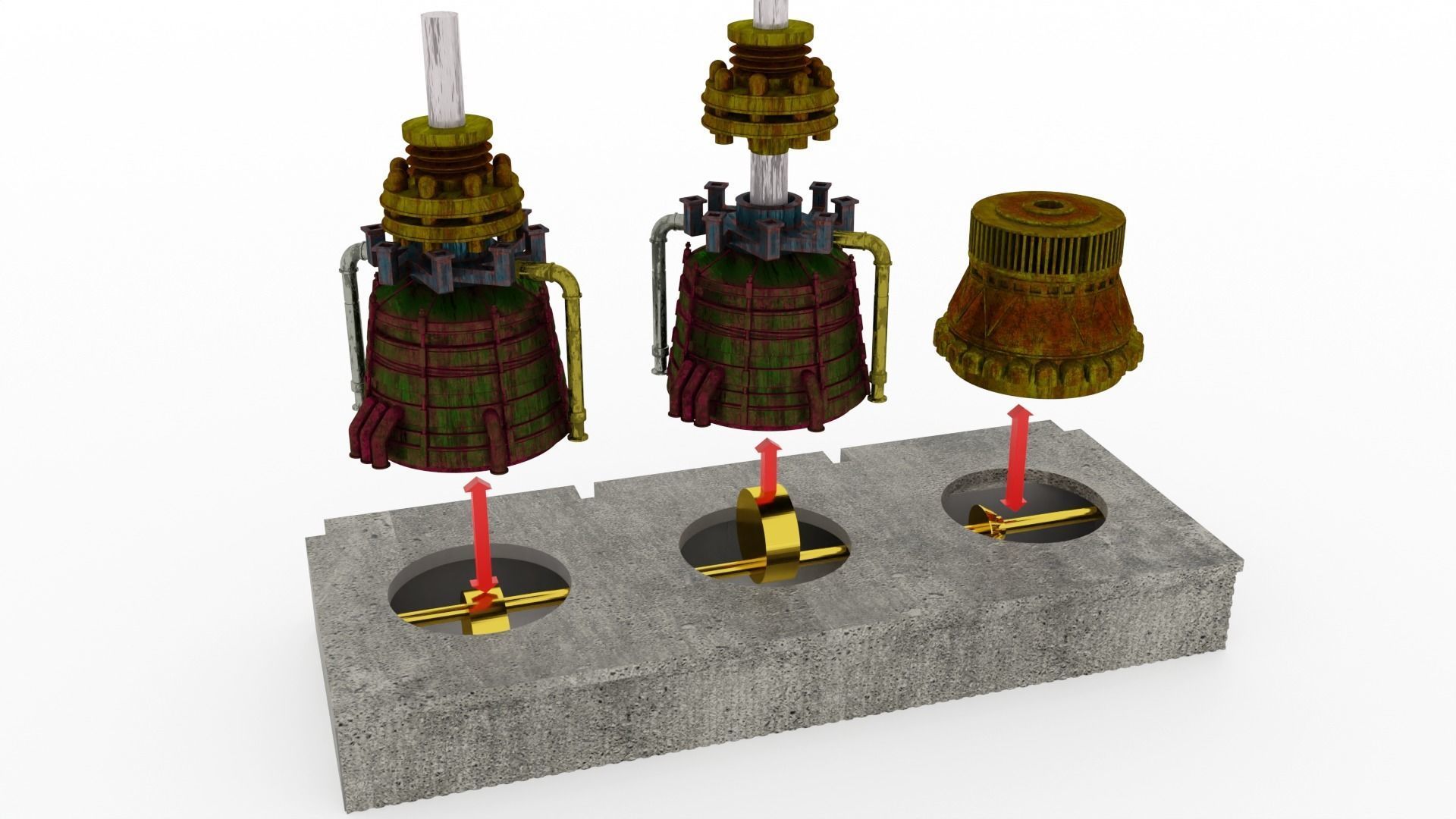 Jabbas Throne Room - Set 8a - Boiler Room Attributes 1-12 scale 3D print model_27