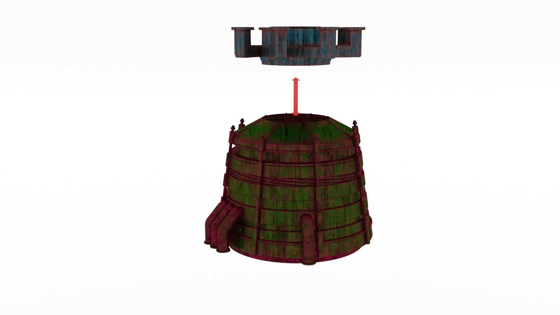 Jabbas Throne Room - Set 8a - Boiler Room Attributes 1-12 scale 3D print model_21