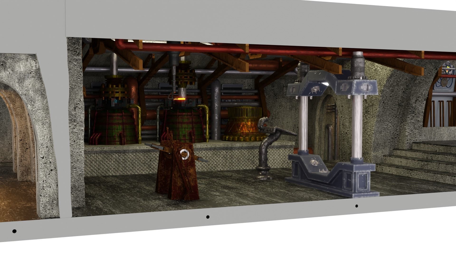 Jabbas Throne Room - Set 8a - Boiler Room Attributes 1-18 scale 3D print model_5