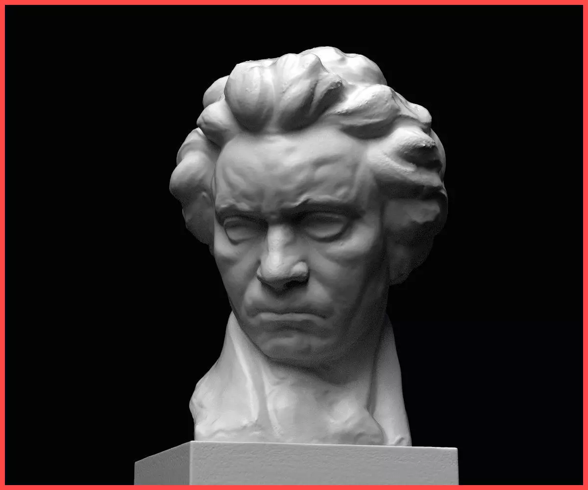 Ludwig van Beethoven Bust 3D print model_0