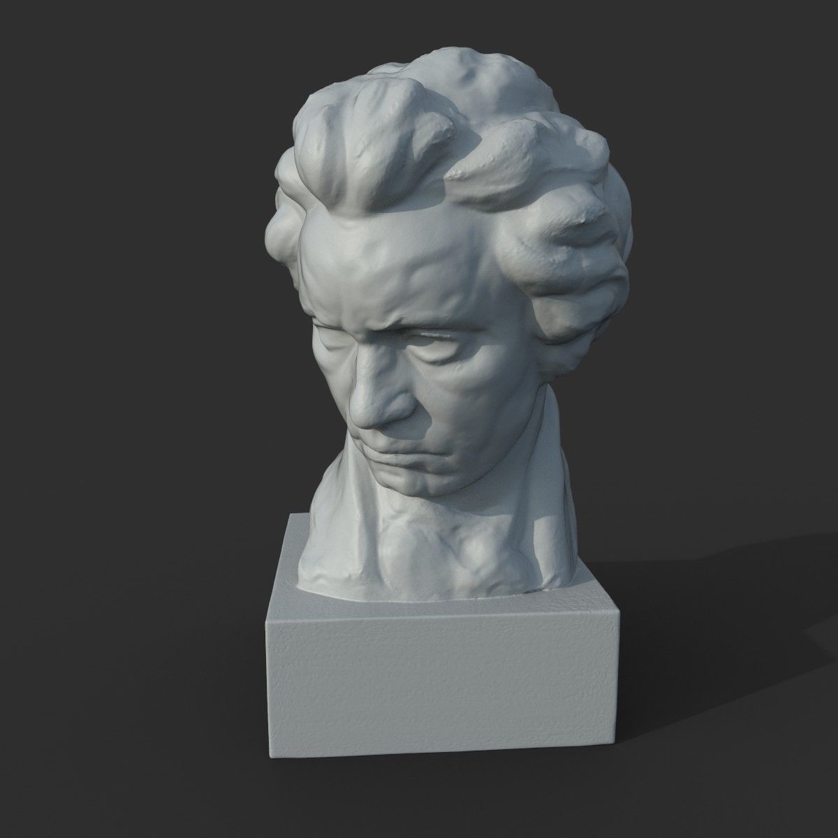 Ludwig van Beethoven Bust 3D print model_2