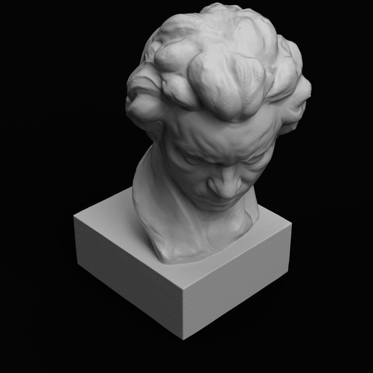 Ludwig van Beethoven Bust 3D print model_10