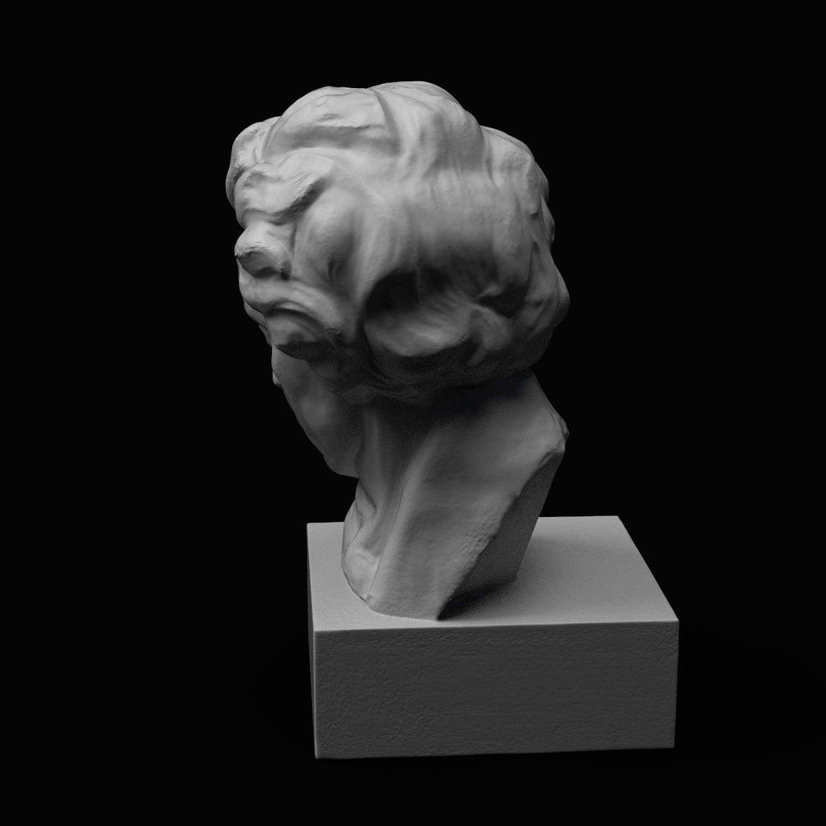 Ludwig van Beethoven Bust 3D print model_6