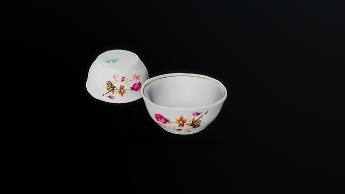 3D Scan Bowl Low-poly 3D model