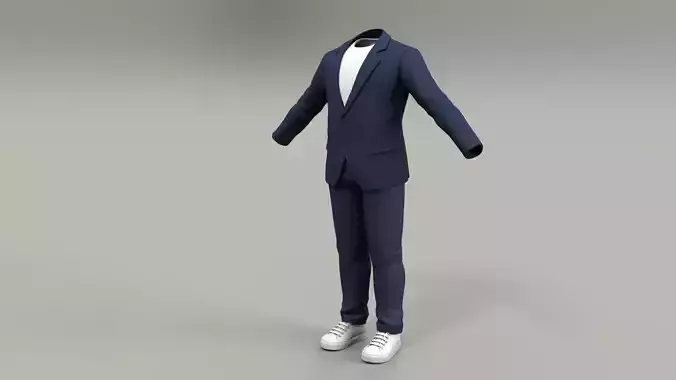 Business Casual Suit 3D model