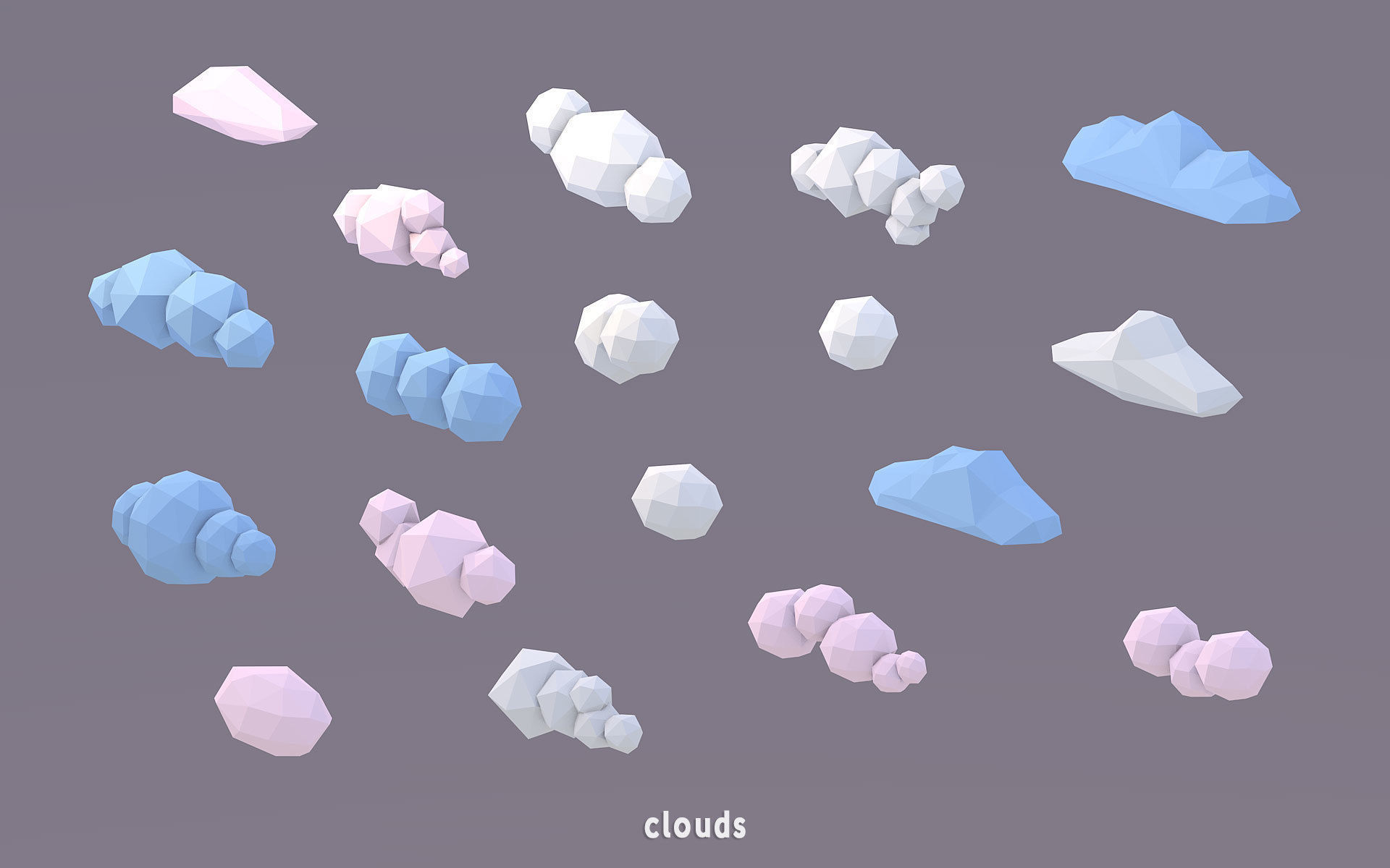 3D Low Poly 100 Japanese Assets Low-poly 3D model_6