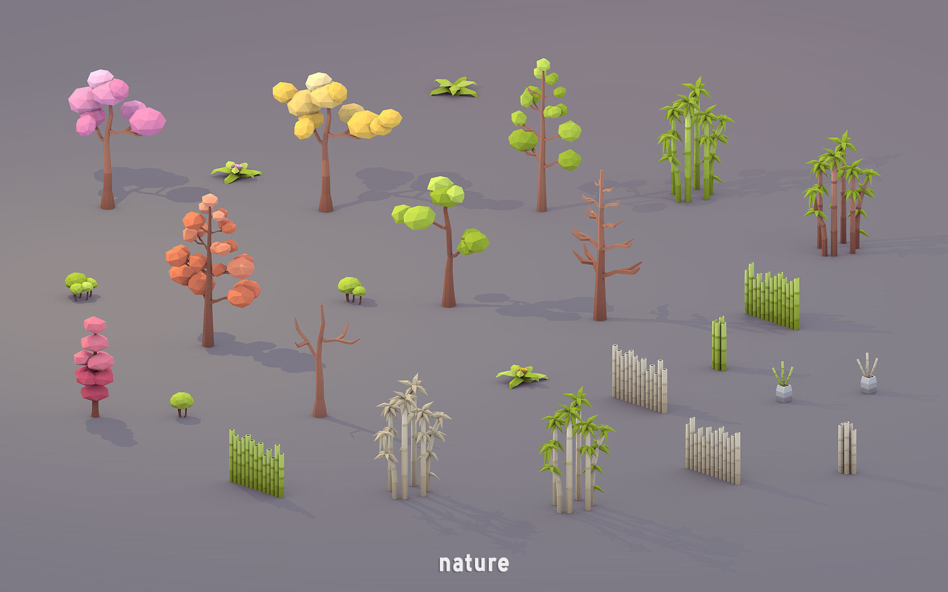 3D Low Poly 100 Japanese Assets Low-poly 3D model_3