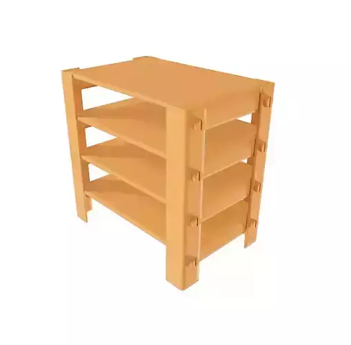 Plastic Storage Rack 3D model