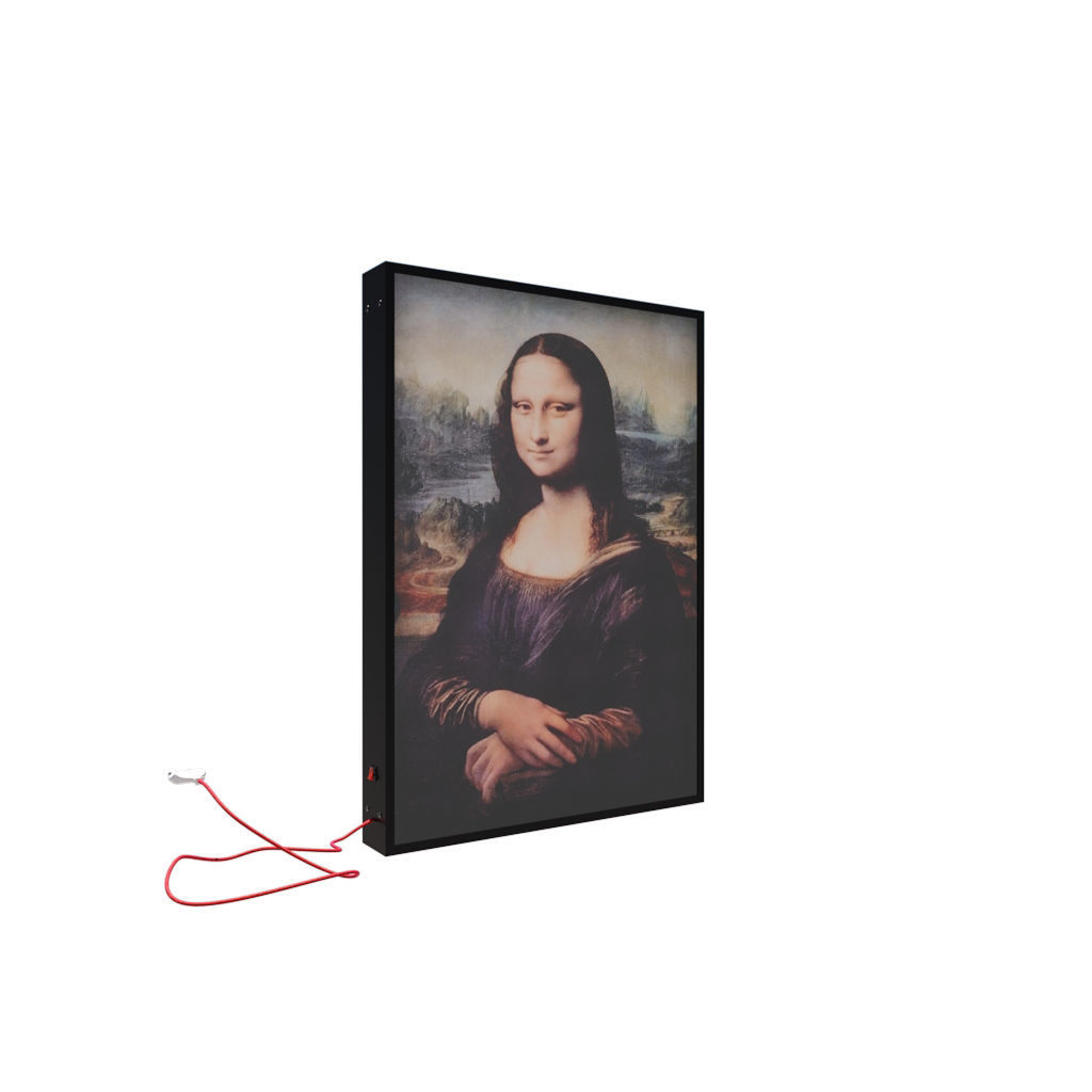 Virgil Abloh x IKEA MARKERAD Mona Lisa Artwork 3D model_2