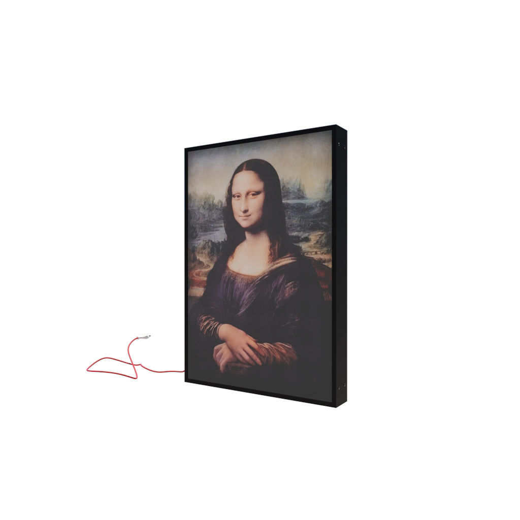 Virgil Abloh x IKEA MARKERAD Mona Lisa Artwork 3D model_3