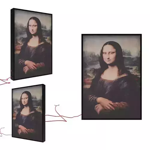Virgil Abloh x IKEA MARKERAD Mona Lisa Artwork 3D model