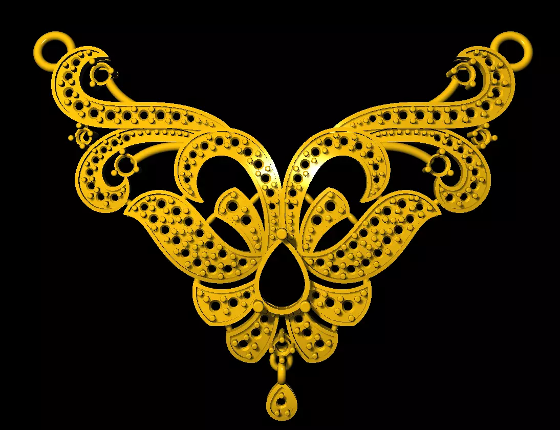 Tanmonia pendent 3D print model_0