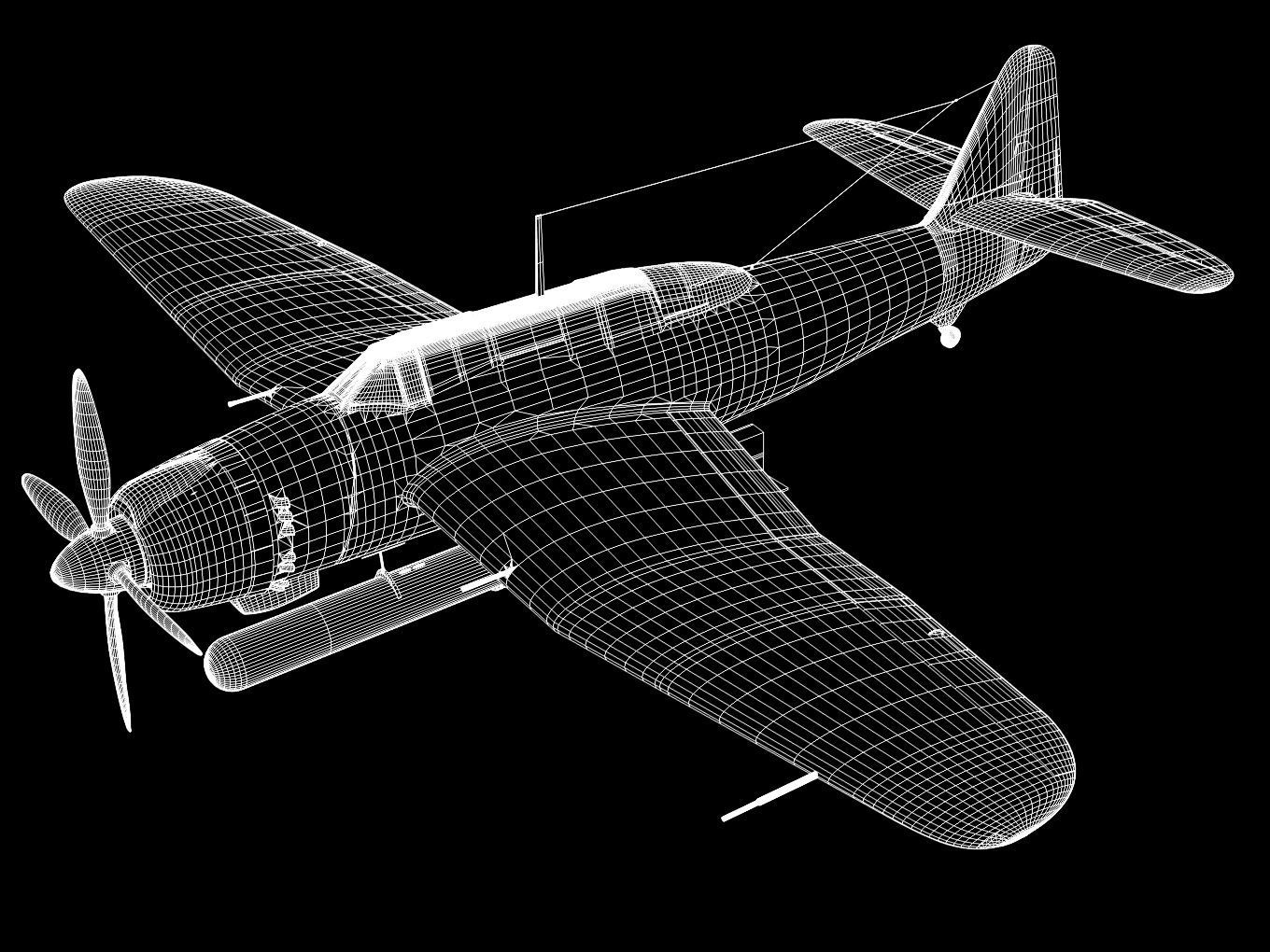 Aichi B7A Ryusei kai Grace 3D model | CGTrader