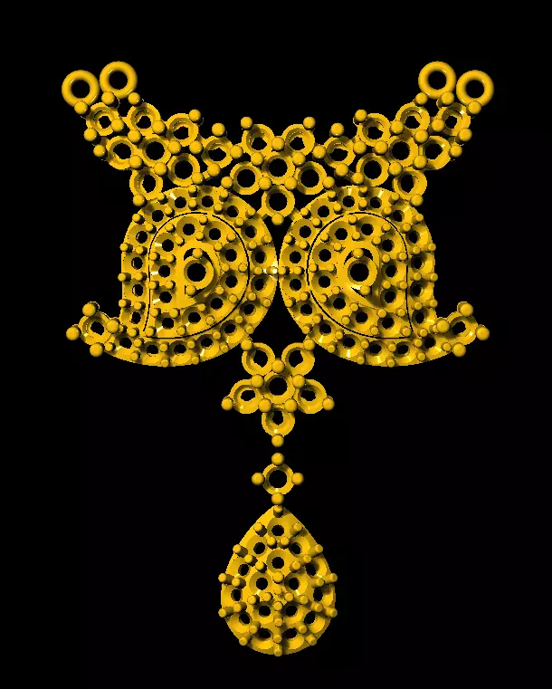 Tanmonia pendent 3D print model_0