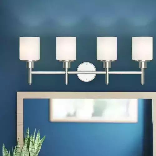 Jorelys 4 - Light Satin Nickel Vanity Light Free 3D model