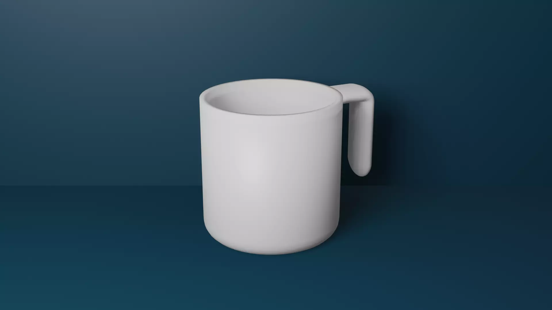 White Mug Free 3D model_0