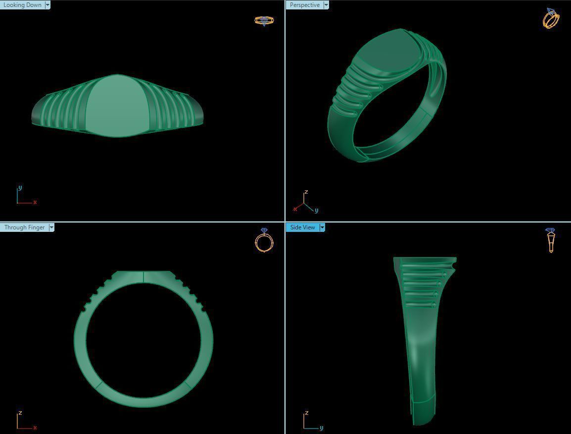 baby ring 3D print model_4