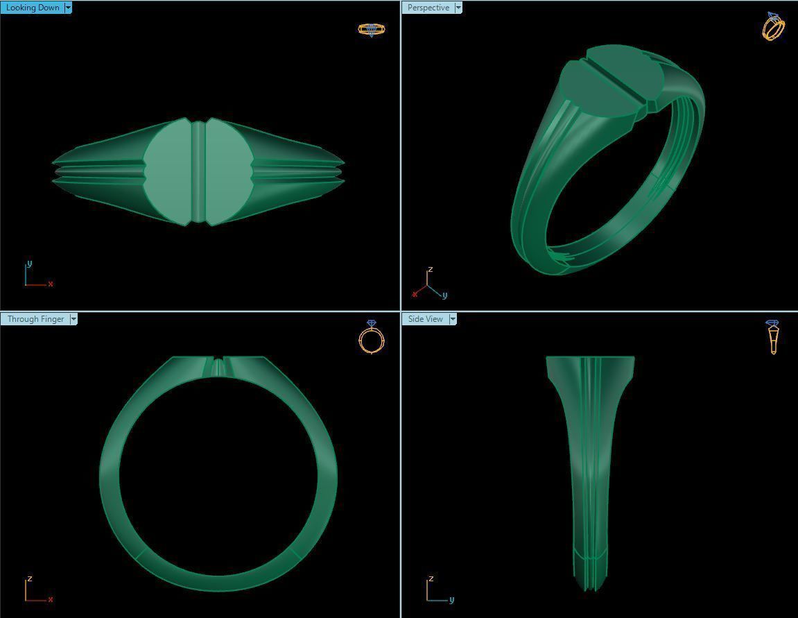 baby rings 3D print model_4
