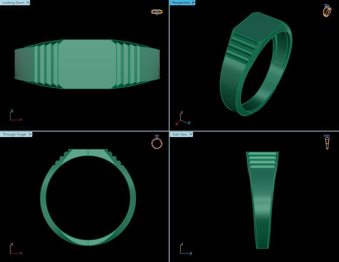 baby ring  3D print model_4
