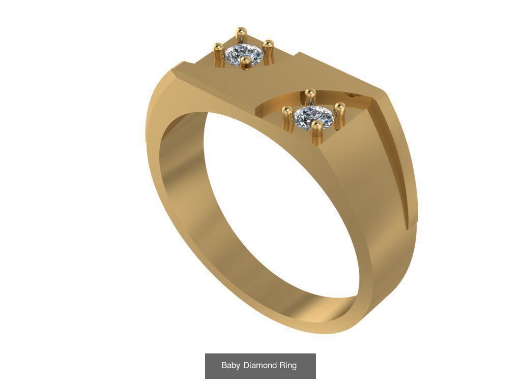 Baby Rings 33 3D Model Collection_17