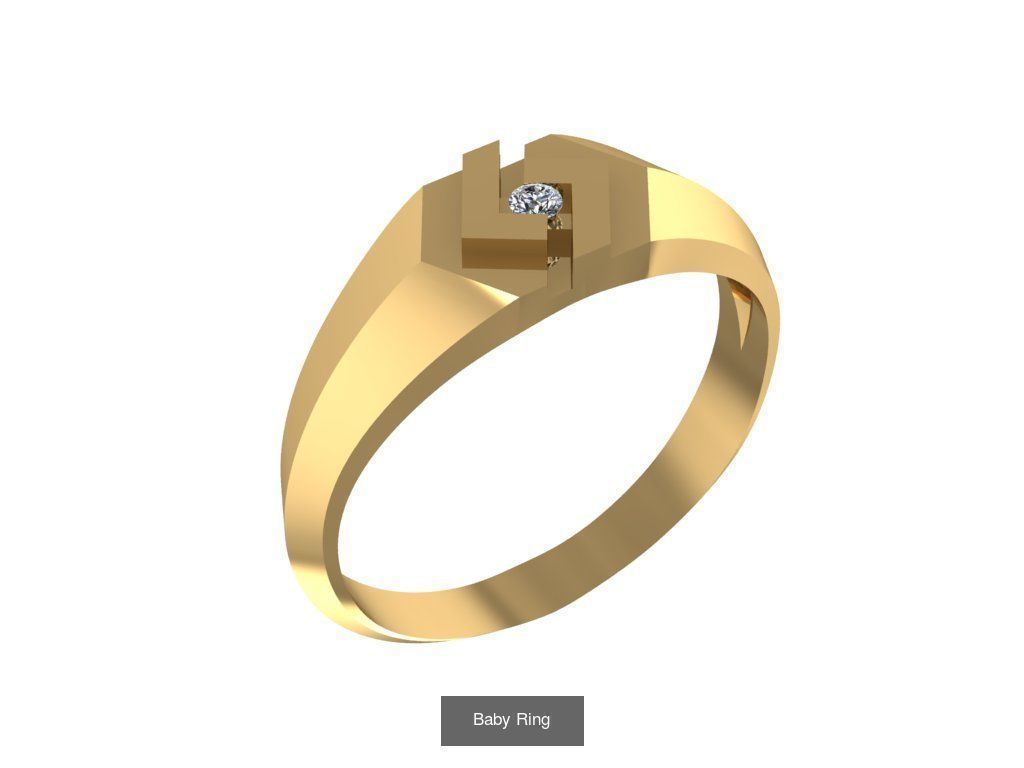 Baby Rings 33 3D Model Collection_11