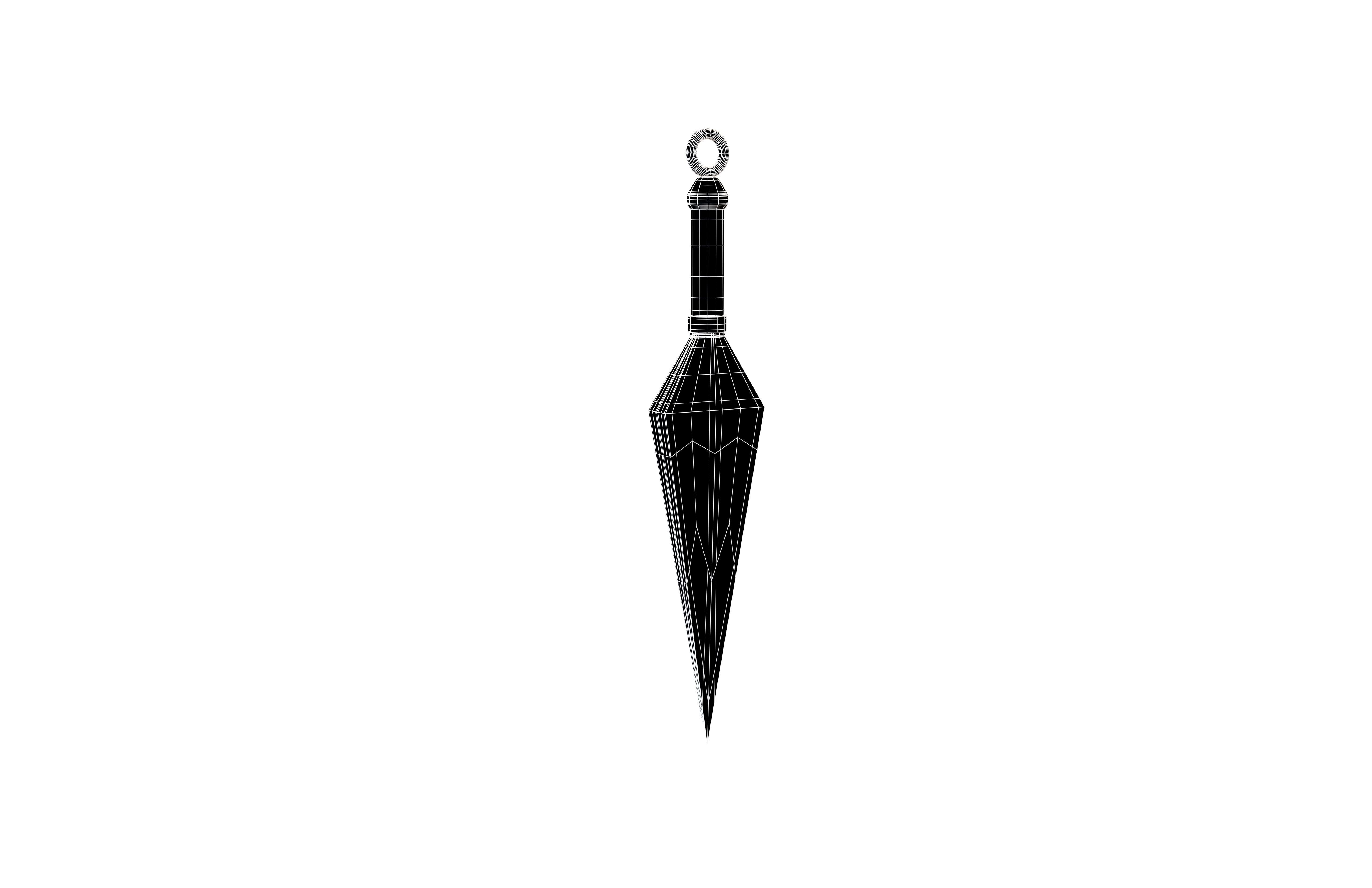 Kunai v1 006 Low-poly 3D model_5