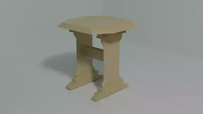 Wooden stool