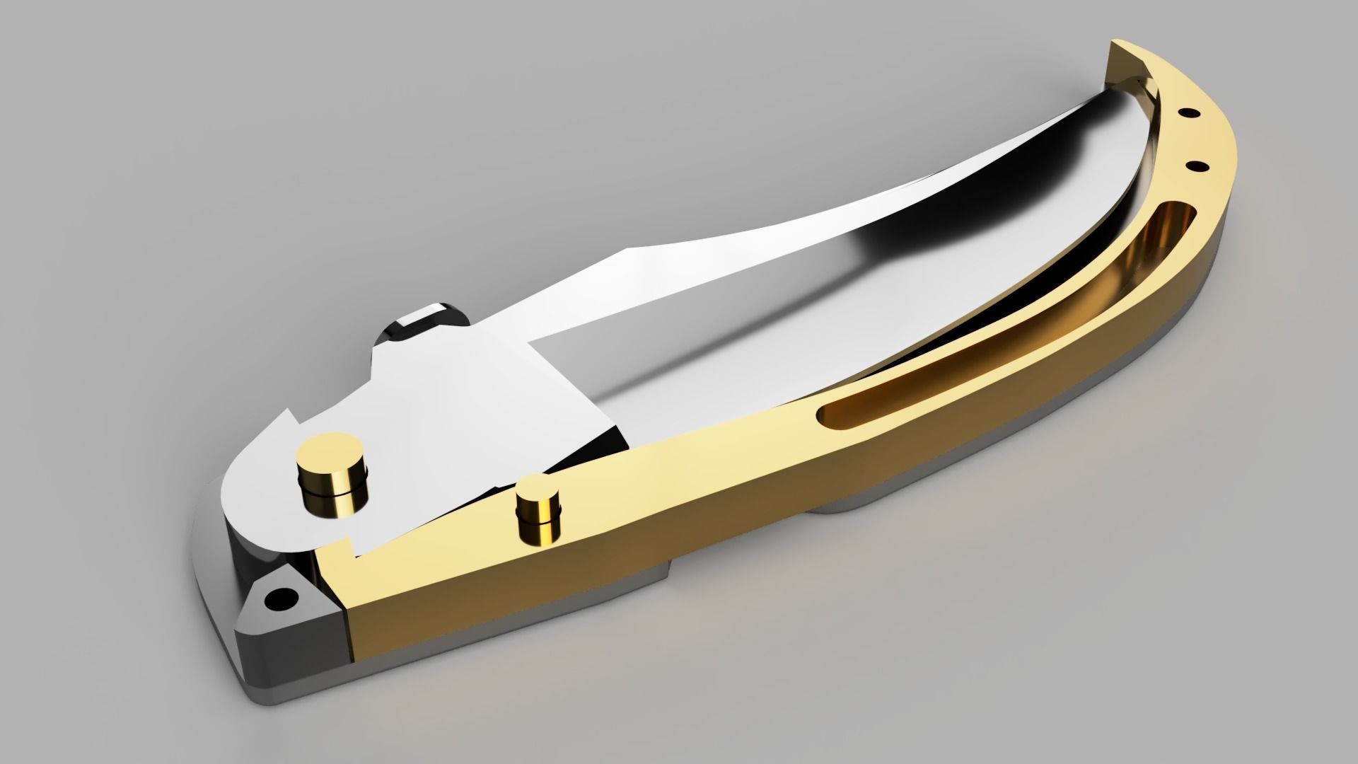 Falchion Knife - CSGO 3D print model_2