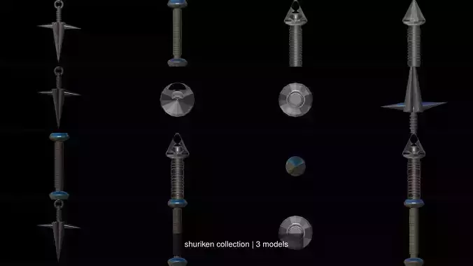 shuriken collection metal spike
