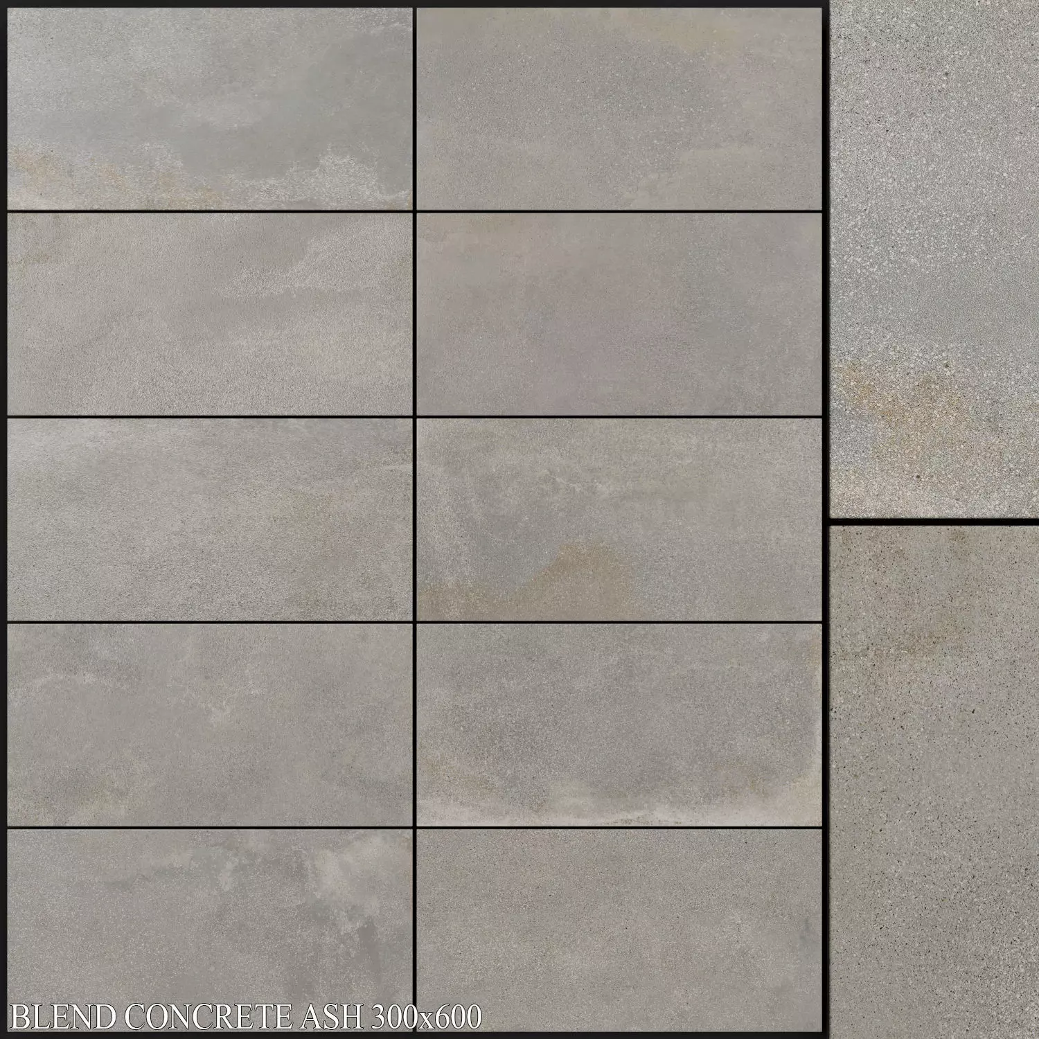 ABK Blend Concrete Ash 300x600 3D model_0